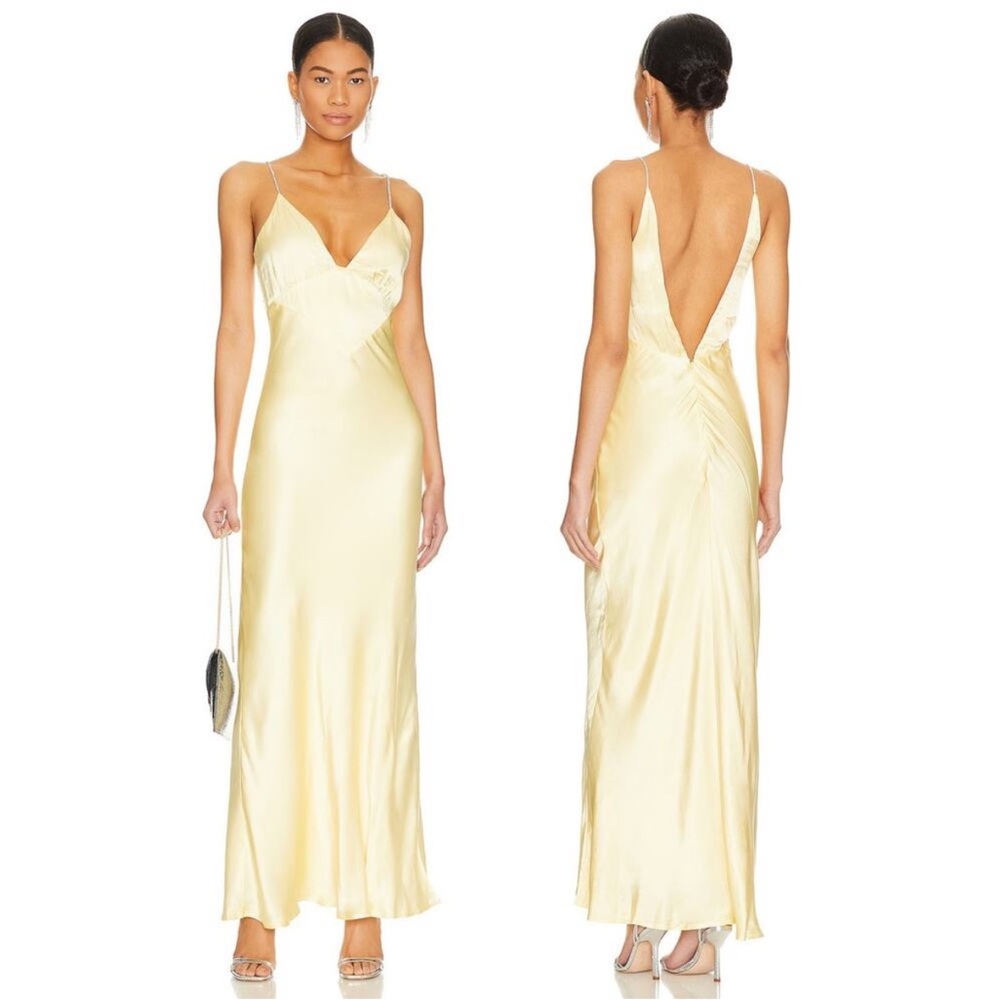 Bardot Capri Slip Dress - Canary